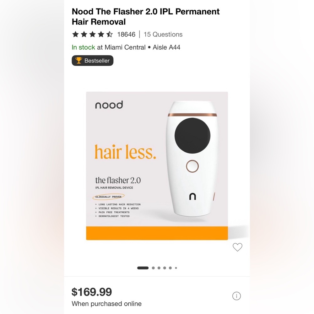 Nood 2.0 IPL Hair Removal Device - Picture 3 of 6